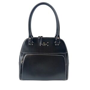 EUC Kate Spade Maeda Wellesley Black Satchel Purse Top Handle Leather Handbag